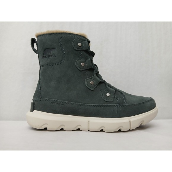 Sorel Women's Explorer Next Joan Waterproof Boots NL5031-028 Gray White Sz 8 - Picture 3 of 9